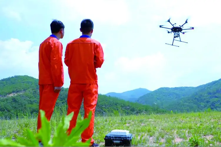 金川无人机倾斜摄影巡检拍摄